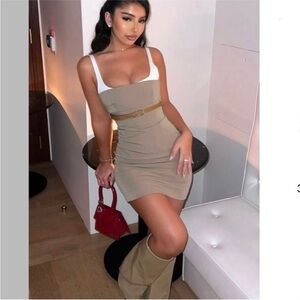 COMBINATION BELTED DRESS